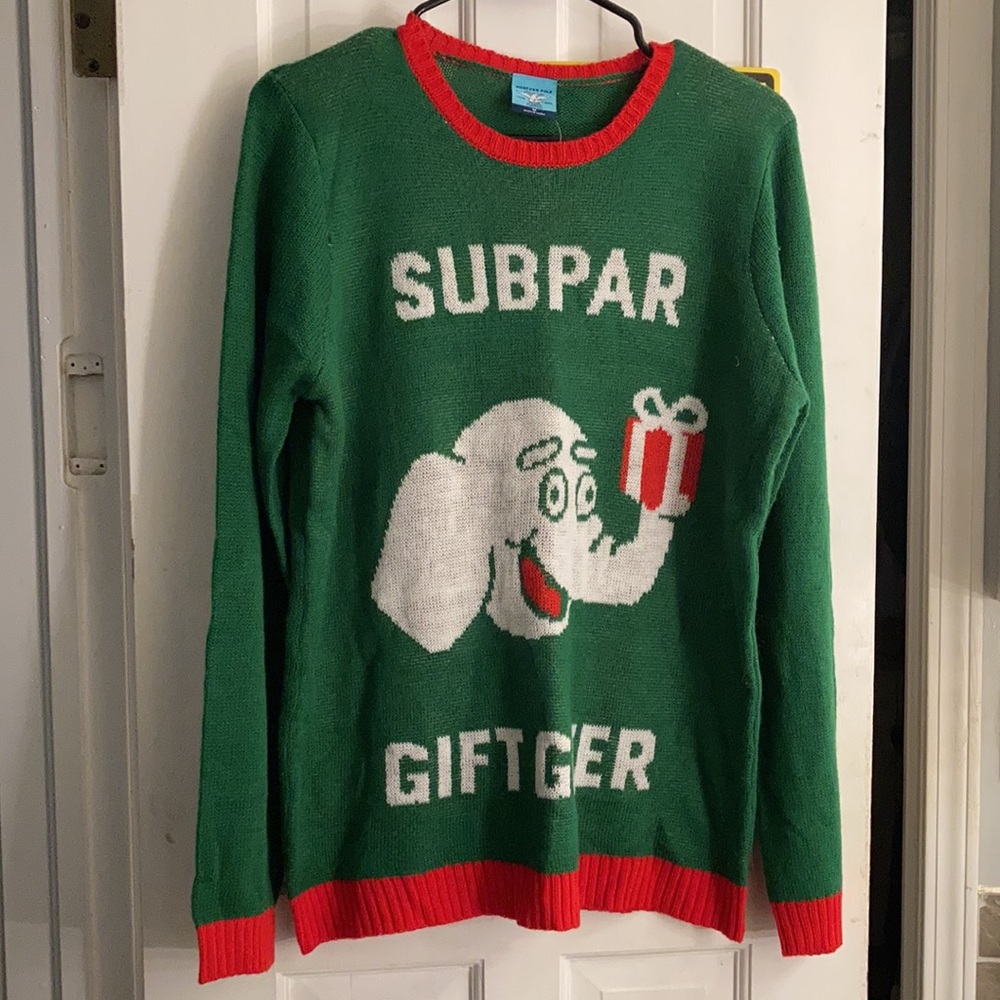 NWT ‘Subpar Giftgiver’ funny holiday sweater